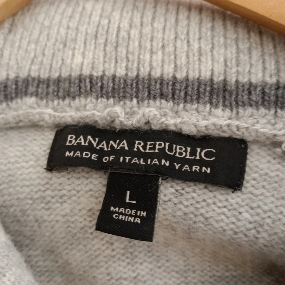 Italian Extra Fine Merino Wool Shawl Collar  Sweater / Jumper Banana Republic